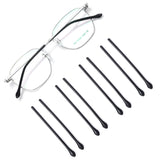 OPUGIT anti-slip plastic eyeglass replacement temples in black – 4 pairs