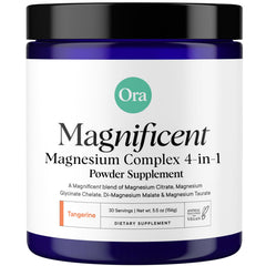 Ora Organic Magnesium Complex Powder Tangerine flavor hero image