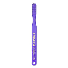 Rounded soft nylon bristles close-up