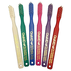 OraMD Soft Bristles Toothbrush pack of 6 - side view