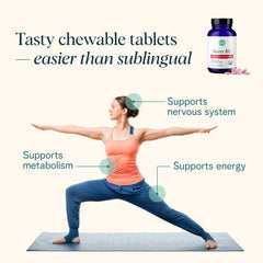 B12 1500mcg methylcobalamin details on bottle label