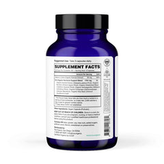 Ingredients imagery: maca, ashwagandha, cordyceps, burdock root, vitamin C