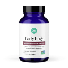 Ora Organic Probiotics for Women bottle with label showing 16B CFU and 6 strains