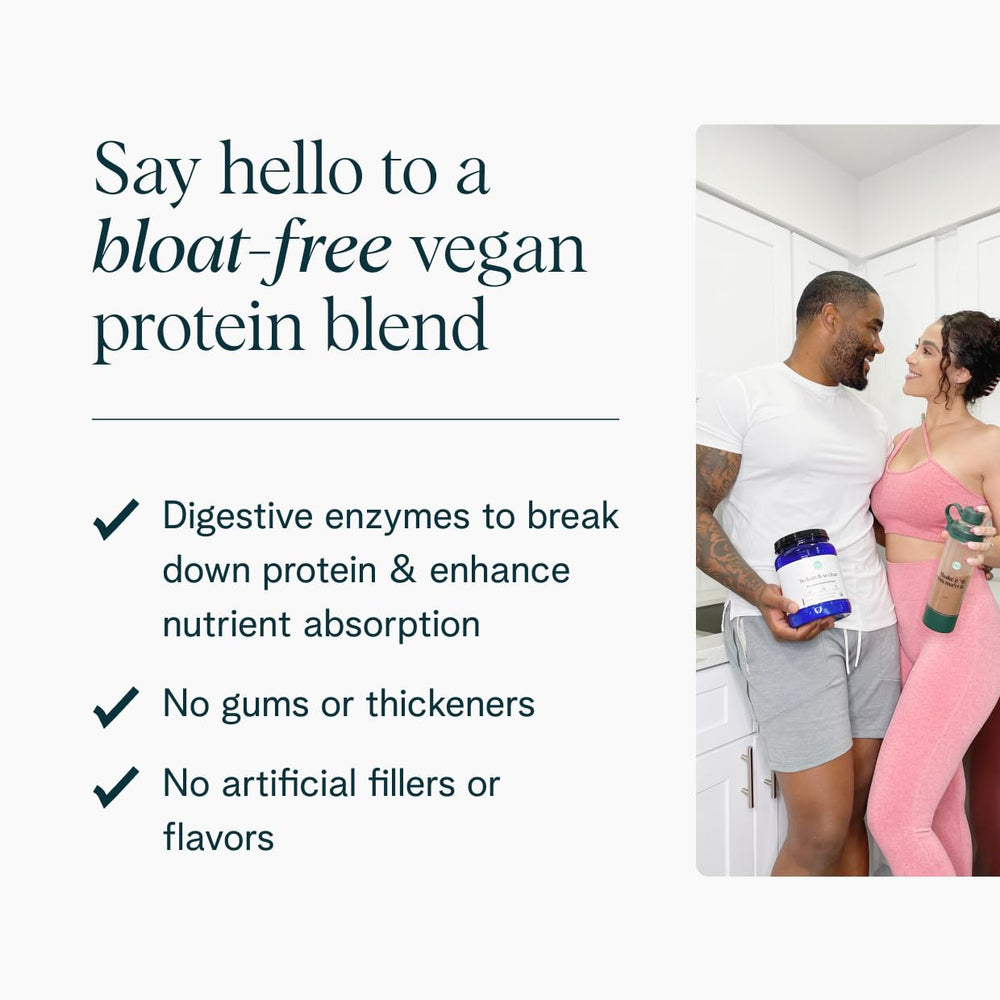 Digestive enzyme blend highlighted on Ora Organic Vanilla protein powder