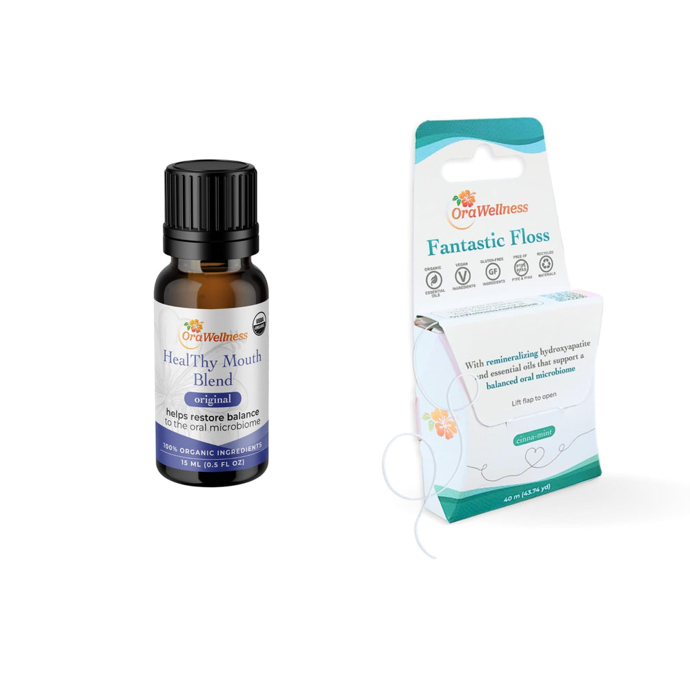 Bottle of OraWellness Healthy Mouth Blend Tooth Oil 0.5 fl oz