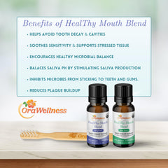 Front view of 3-pack Healthy Mouth Blend Tooth Oil