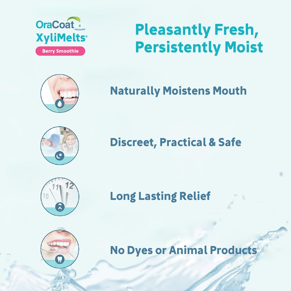 Vegan and gluten-free OraCoat XyliMelts packaging