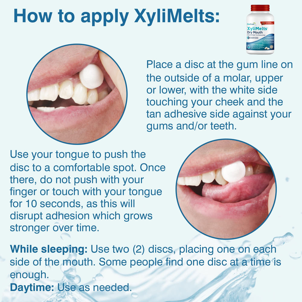 XyliMelts dissolving disc releasing Xylitol