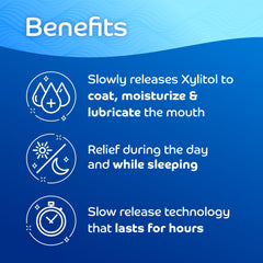 Each disc contains 550 mg of Xylitol for saliva production
