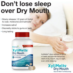 Label showing 550 mg Xylitol per disc