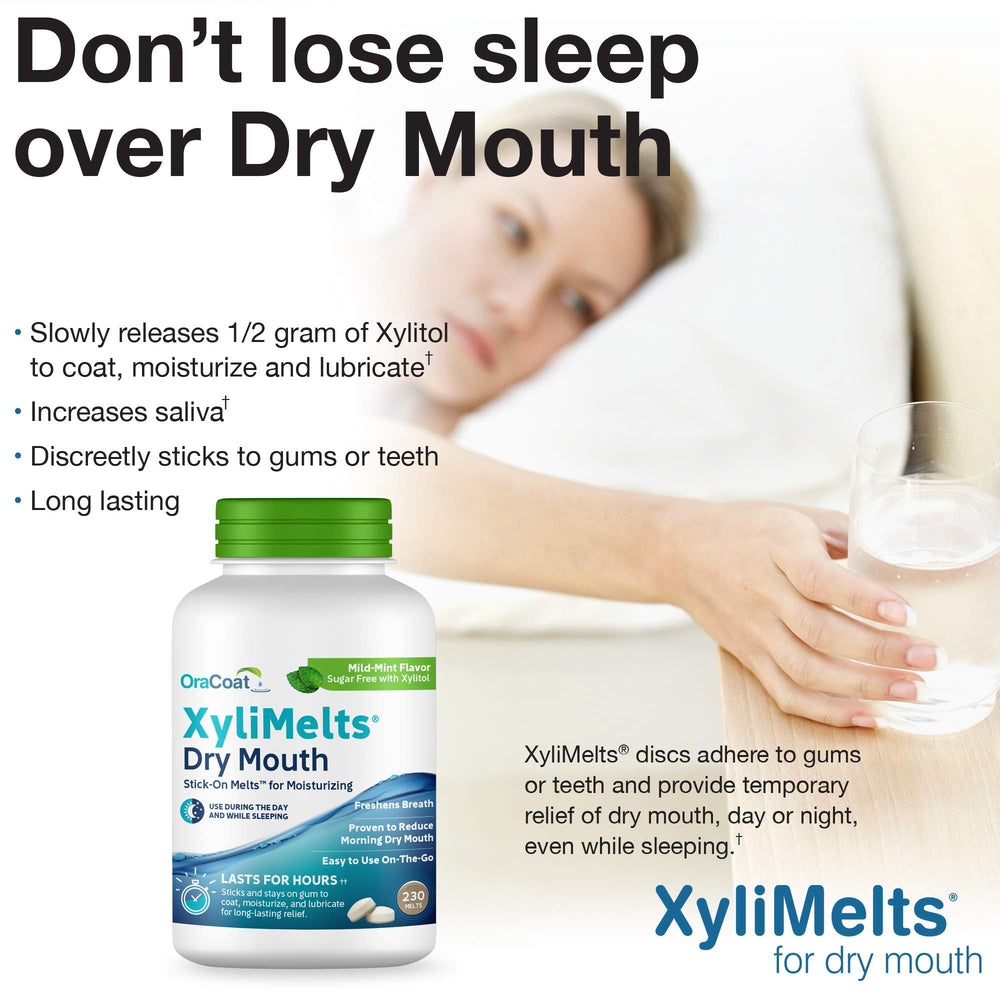Compact travel blister pack of Oracoat XyliMelts for on-the-go use