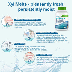 Close-up of Xylitol showing 550 mg per XyliMelts disc