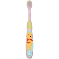 Display view of Oral-B Baby Pooh toothbrush pack with Disney characters