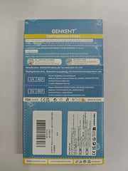 Close-up of 4-color ring cross-action replacement heads for family sharing