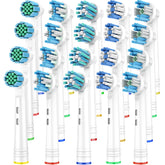 Waybesty Oral-B compatible brush heads, Dupont bristles, 20-count set