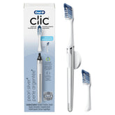 Oral-B Clic toothbrush chrome white front view
