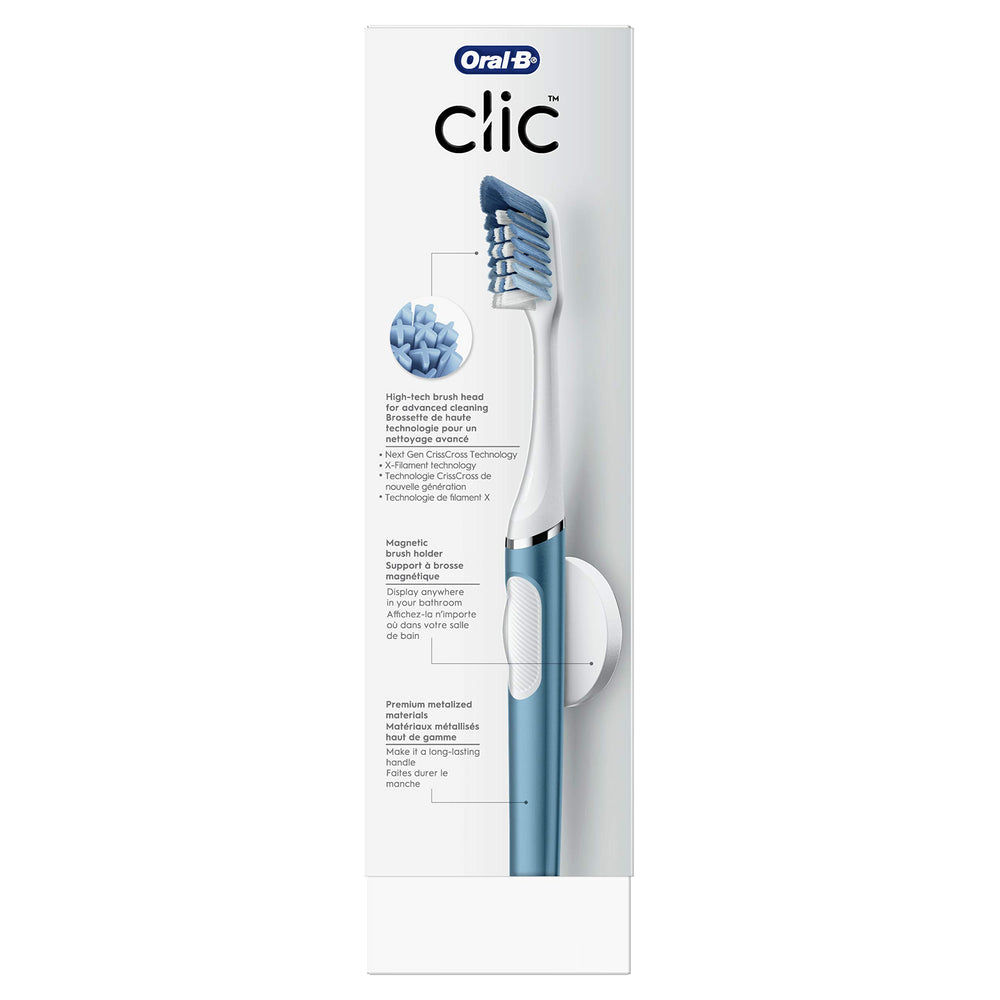 Two Ultimate Clean brush heads for Oral-B Clic