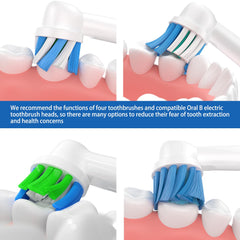 Universal compatibility with most Oral-B electric toothbrush models