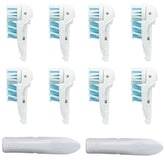 White Oral-B compatible replacement toothbrush head close-up - front view