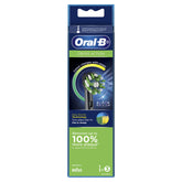 Close up of Oral-B Cross Action Black replacement brush head