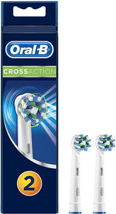 Oral-B CrossAction replacement brush head with angled bristles
