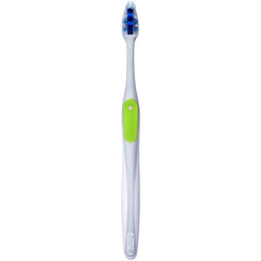 Close-up of angled Cross Action bristles designed to reach between teeth and along the gumline