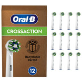 Oral-B CrossAction 12-pack toothbrush heads in retail packaging
