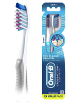 Oral-B CrossAction Deep Reach Manual Toothbrush Soft 2 Count product image