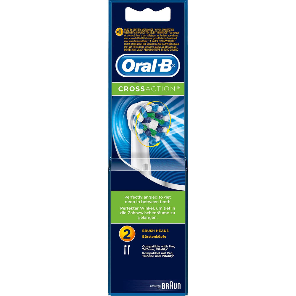 CrossAction bristles reaching between teeth