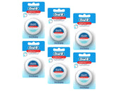 Oral-B Essential Floss Waxed 55 Yards Pack of 6 - 6 Pieces
