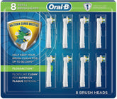 Oral-B Floss Action replacement brush heads close-up
