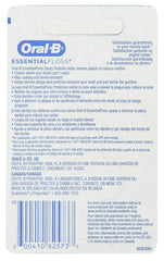 Close-up of Oral-B Floss Essential Mint Wax 54 Yards - 6 Pack mint-flavored floss