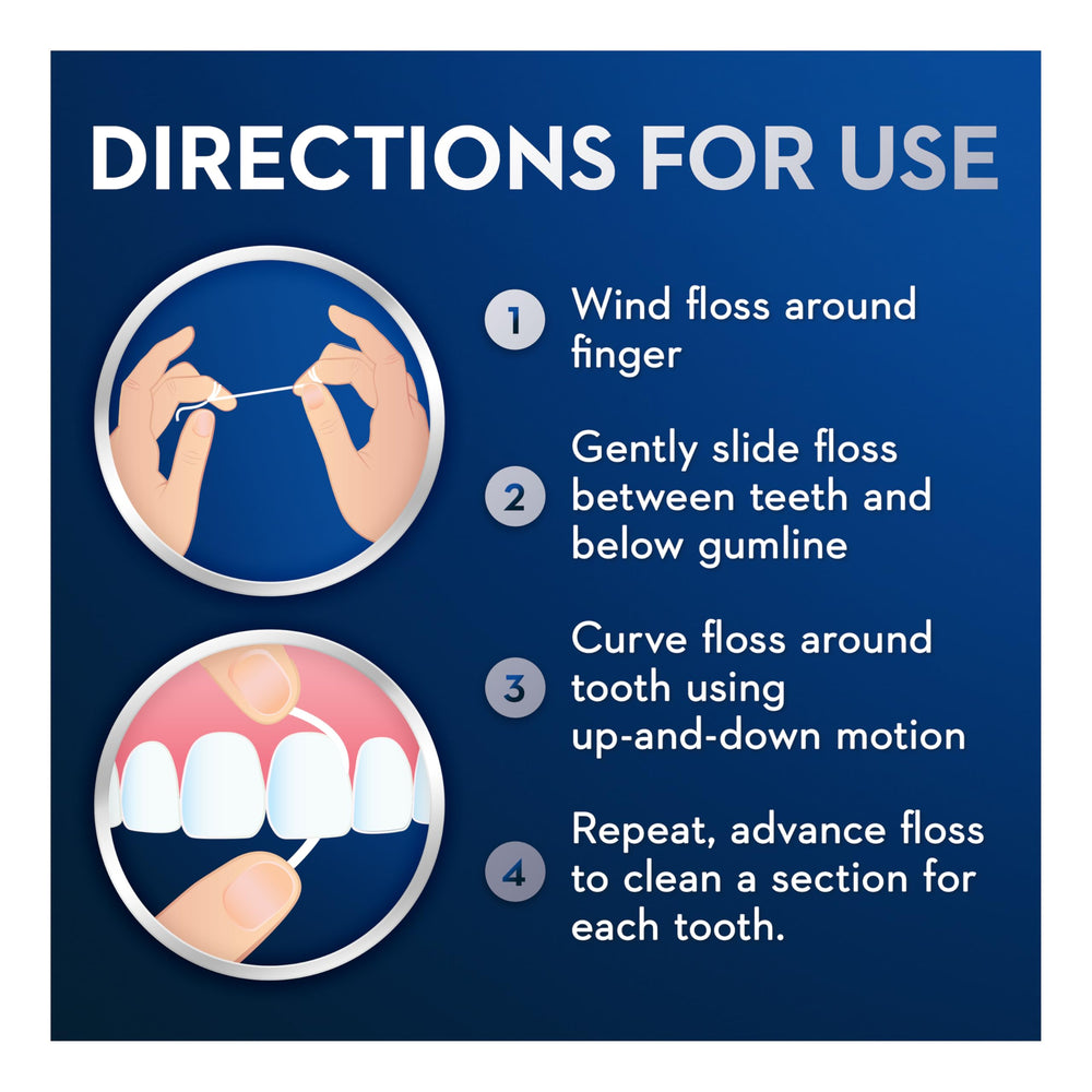 Oral B Floss Super Pre-Cut Strands 50m - side view