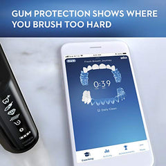 AI brushing feedback graphic for Oral-B GENIUS X 10000