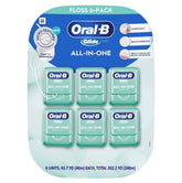 Six-pack box of Oral-B Glide Mint All-In-One Dental Floss, 48 yards per pack