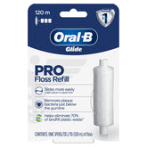 Front view of Oral-B Glide PRO Floss Refill 120m package