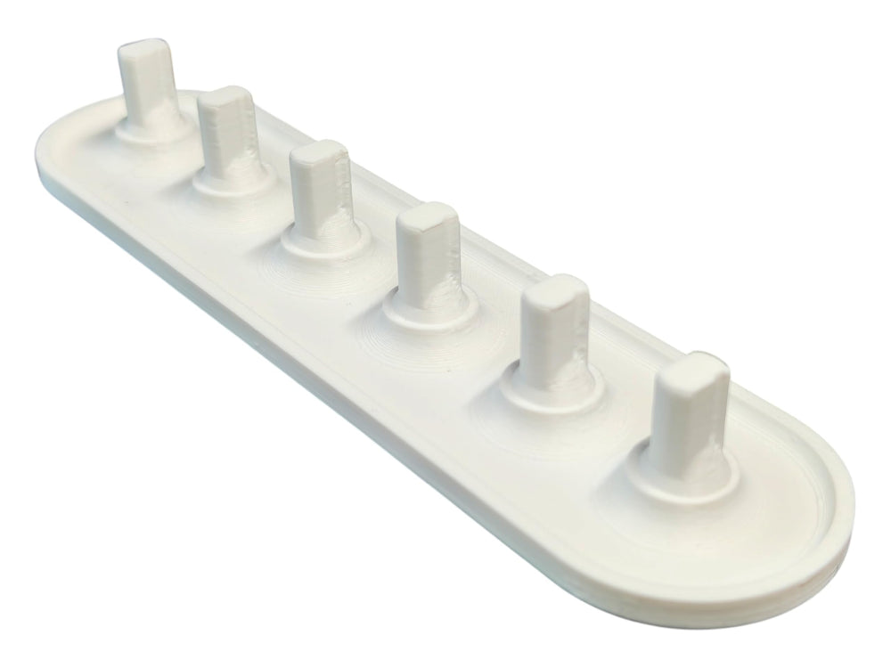 Electric toothbrush head holder for Oral-B – fits 2 to 6 heads, compact 3D-printed organizer