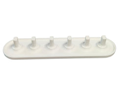 Modern compact bathroom counter organizer for Oral-B brush heads holding 2–6 heads