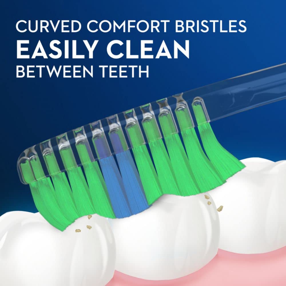 Gentle End Rounded Bristles on Oral-B toothbrush
