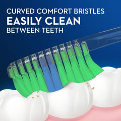 Gentle End Rounded Bristles on Oral-B toothbrush