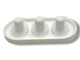 Oral-B iO head holder in white for 3-head configuration