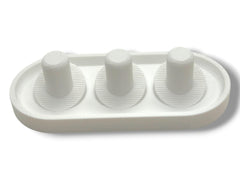 Oral-B iO head holder in white for 3-head configuration