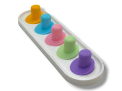 Pastel blue Oral-B iO head holder for 5 brush heads