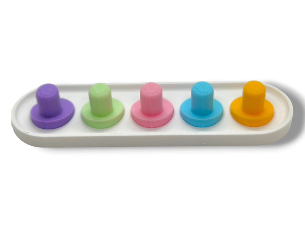 Pastel pink Oral-B iO head holder for 5 heads