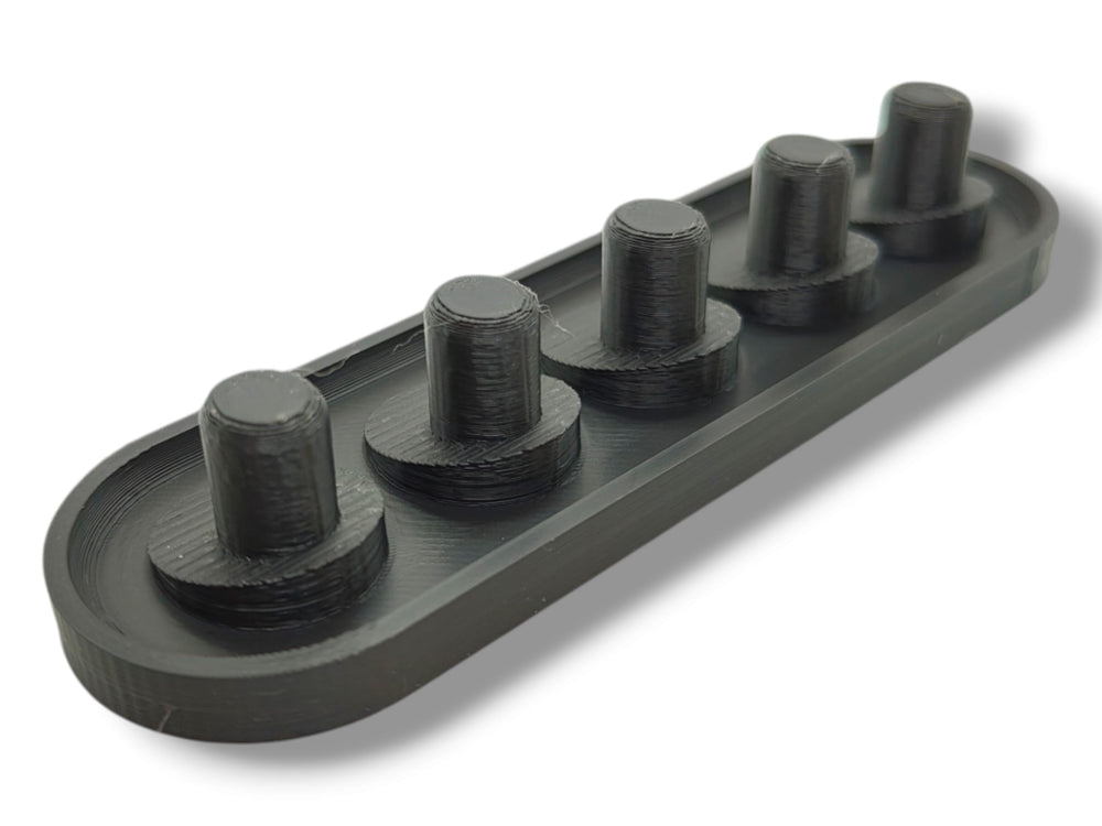 Handmade 3D-printed head holder ready for use without tools