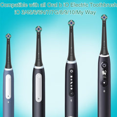 Soft bristle replacement head compatible with Oral-B iO