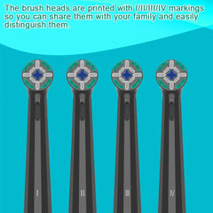 Blue indicator bristles showing replacement reminder