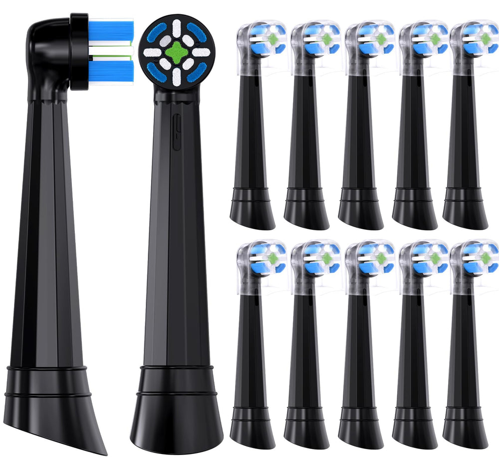 Replacement toothbrush heads for Oral-B iO 3-10 Series, Black, Medium