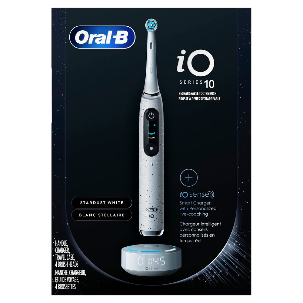 Oral-B iO Series 10 toothbrush white front view