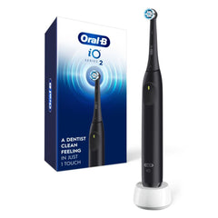 Front view of Oral-B iO Series 2 Night Black toothbrush